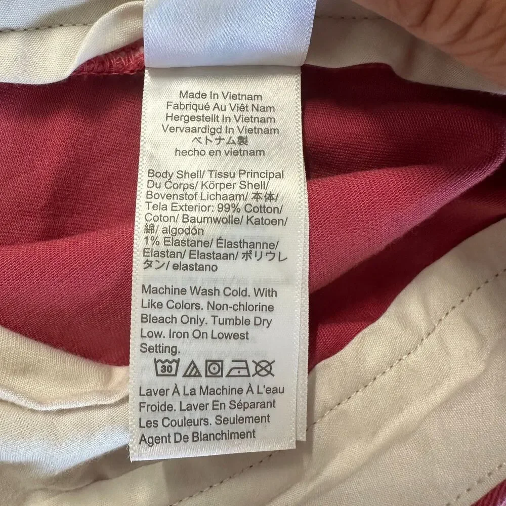 J.Crew Stretch Chino Shorts Size 34 Red Flat Front Men's 7